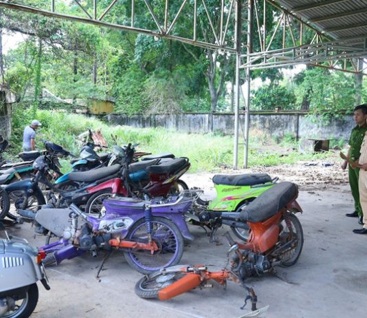 Tiêu hủy, thanh lý 600 phương tiện vi phạm luật giao thông