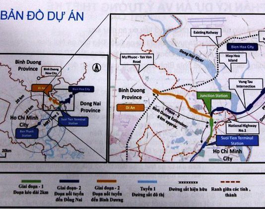 Tuyến metro số 1 Bến Thành – Suối Tiên sẽ được nối dài đến thị xã Dĩ An