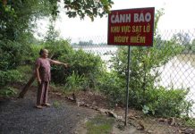 Cù Lao Rùa (xã Thạnh Hội, Tx.Tân Uyên): Tình trạng sạt lở ngày càng nghiêm trọng