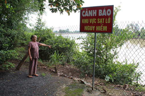 Cù Lao Rùa (xã Thạnh Hội, Tx.Tân Uyên): Tình trạng sạt lở ngày càng nghiêm trọng