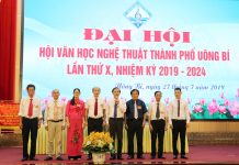 Hội VHNT Uông Bí ‘chôm’ logo của hội VHNT tỉnh Bình Dương