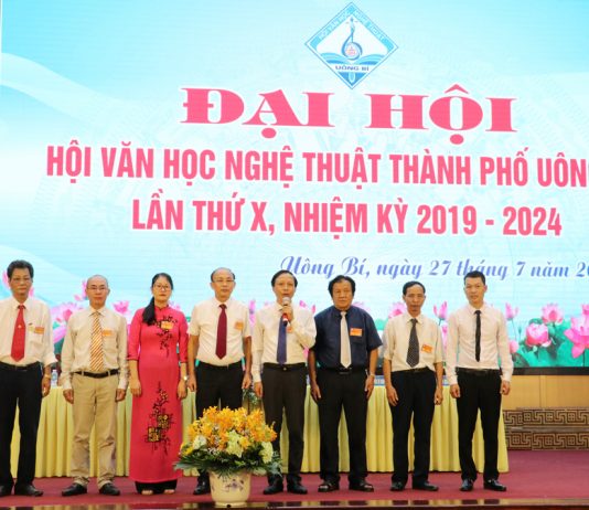 Hội VHNT Uông Bí ‘chôm’ logo của hội VHNT tỉnh Bình Dương