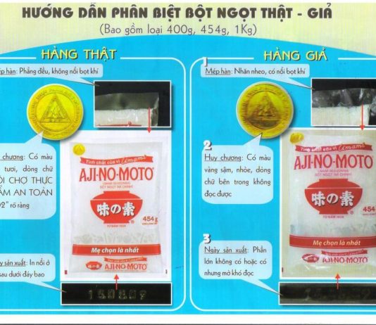 Phát hiện hơn 500 gói bột ngọt giả Ajinomoto ở Bình Dương và hướng dẫn cách phân biệt hàng giả