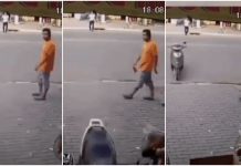 Clip: Xe máy ‘không người lái’ lao sang đường, đâm thẳng vào cửa hàng ở Bình Dương