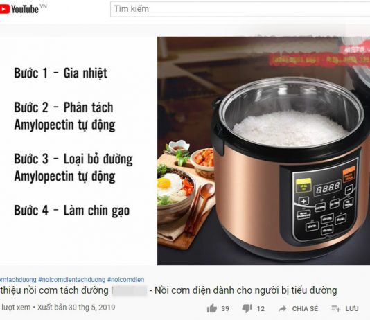 ‘Nồi cơm tách đường là trò bịp bợm để bán hàng’