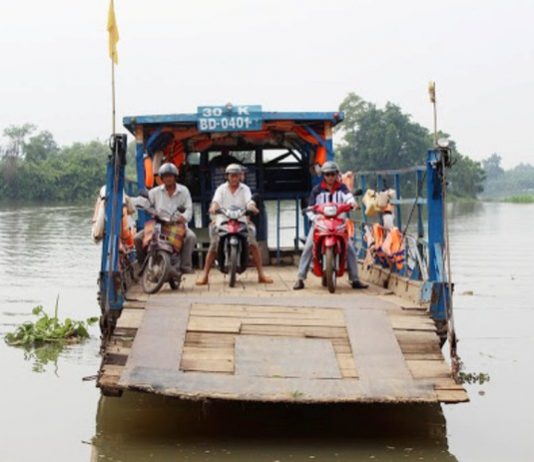 Cảnh báo về việc có thể có cá sấu ở khu vực phà Phú Cường